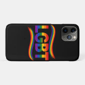 LGBTQ+ Pride Regenboog Typografie Ontwerp Case-Mate iPhone Case (Achterkant (horizontaal))