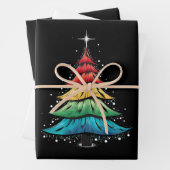 LGBTQ Pride Regenboog Vlag Gay Kerstboom Gifts Inpakpapier Vel (In situ)