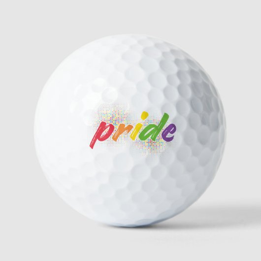LGBTQ - Pride - Regenboogkleuren Golfballen (Voorkant)