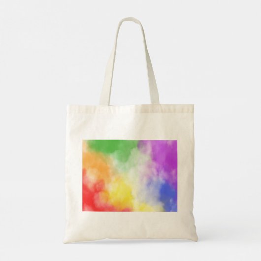 LGBTQ+ / PRIDE Regenboogkleuren Hartvormige Knoop Tote Bag (Achterkant)
