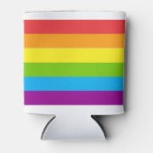 LGBTQ PRIDE regenboogstrepen Blikjeskoeler (Voorkant)