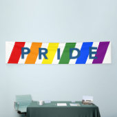 LGBTQ PRIDE regenboogstrepen Spandoek (Beurs)