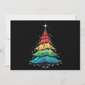 LGBTQ Pride Regenboogvlag Gay Kerstboom Geschenken Feestdagenkaart (Voorkant)