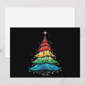 LGBTQ Pride Regenboogvlag Gay Kerstboom Geschenken Feestdagenkaart (Voorkant / Achterkant)