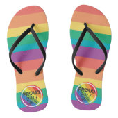 LGBTQ Pride-regenboogvlag Teenslippers (Voetbed)