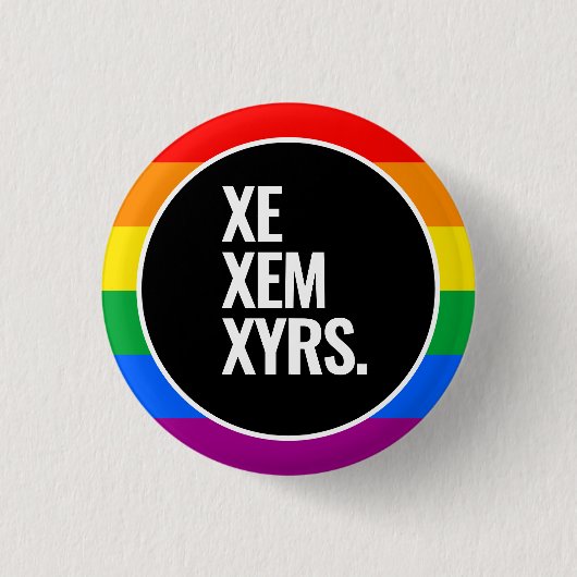LGBTQ Pride Ronde Button 3,2 Cm (Voorkant)