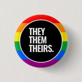 LGBTQ Pride Ronde Button 3,2 Cm (Voorkant)