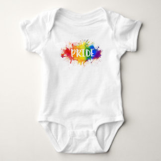 LGBTQ Pride Splash Waterverf Rainbow Bodysuit