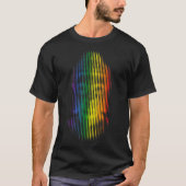 LGBTQ Pride Style Siddhartha Gautama Buddha Medita T-shirt (Voorkant)
