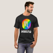 Lgbtq Pride Sunshine Scorpio Rainbow Graphic Parad T-shirt (Voorkant volledig)