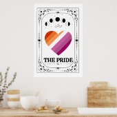 LGBTQ Pride Tarot Lesbienne Homoseksueel Trans Que Poster (Keuken)