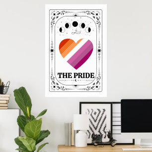 LGBTQ Pride Tarot Lesbienne Homoseksueel Trans Que Poster