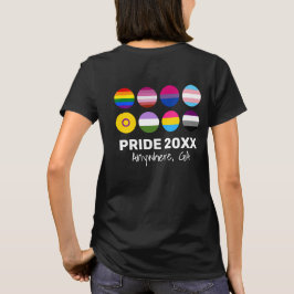 LGBTQ+ Pride (terug Afbeelding voor donkere kleure T-shirt