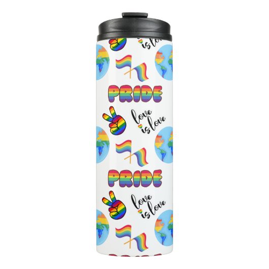 LGBTQ+ Pride Thermal Tumbler Thermosbeker (Voorkant)