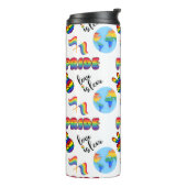 LGBTQ+ Pride Thermal Tumbler Thermosbeker (Gedraaid links)