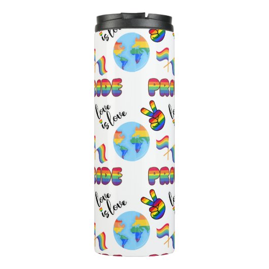 LGBTQ+ Pride Thermal Tumbler Thermosbeker (Achterkant)