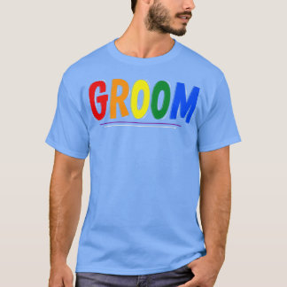 LGBTQ Pride Trouwdag Bruidegom T-Shirt