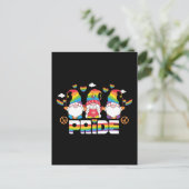 LGBTQ - Pride - Tuinkabouter - Regenboogkleur Briefkaart (Staand voorkant)