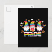 LGBTQ - Pride - Tuinkabouter - Regenboogkleur Briefkaart (Voorkant / Achterkant)