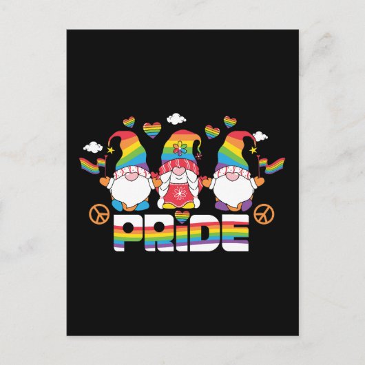 LGBTQ - Pride - Tuinkabouter - Regenboogkleur Briefkaart (Voorkant)