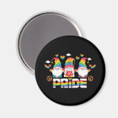 LGBTQ - Pride - Tuinkabouter - Regenboogkleur Magneet (Voorkant / Achterkant)