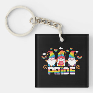 LGBTQ - Pride - Tuinkabouter - Regenboogkleur Sleutelhanger