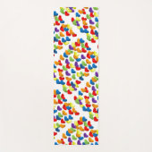 LGBTQ+ / PRIDE Veel regenboogharten Yogamat (Voorkant)