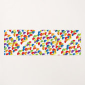 LGBTQ+ / PRIDE Veel regenboogharten Yogamat (Voorkant (horizontaal))