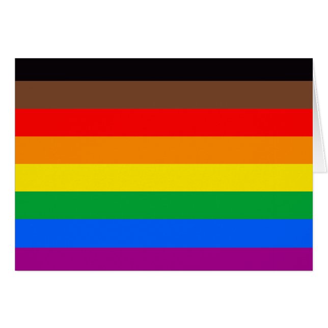 LGBTQ Pride-vlag (8 Strepen) (Voorkant Horizontaal)