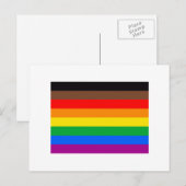 LGBTQ Pride-vlag (8 Strepen) Briefkaart (Voorkant / Achterkant)