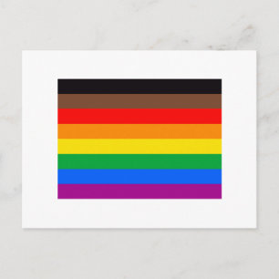 LGBTQ Pride-vlag (8 Strepen) Briefkaart