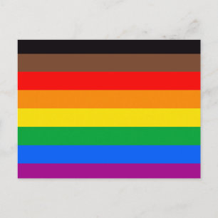 LGBTQ Pride-vlag (8 Strepen) Briefkaart