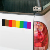 LGBTQ Pride-vlag (8 Strepen) Bumpersticker (Op Truck)