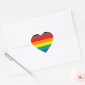 LGBTQ Pride-vlag (8 Strepen) Hart Sticker (Envelop)