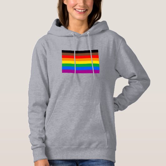 LGBTQ Pride-vlag (8 Strepen) Hoodie (Voorkant)