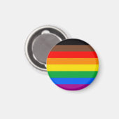 LGBTQ Pride-vlag (8 Strepen) Magneet (Voorkant / Achterkant)
