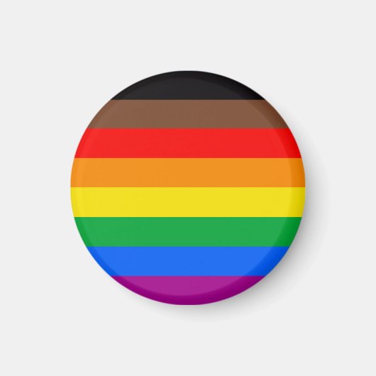 LGBTQ Pride-vlag (8 Strepen) Magneet (Voorkant)