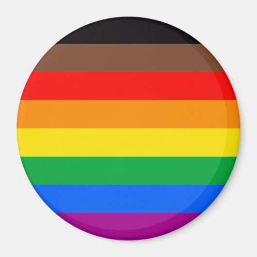 LGBTQ Pride-vlag (8 Strepen) Magneet (Voorkant)