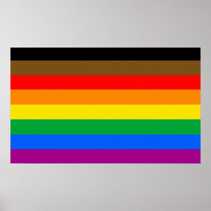 LGBTQ Pride-vlag (8 Strepen) Poster