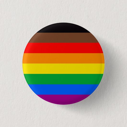 LGBTQ Pride-vlag (8 Strepen) Ronde Button 3,2 Cm (Voorkant)