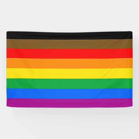 LGBTQ Pride-vlag (8 Strepen) Spandoek (Horizontaal)