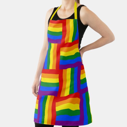 LGBTQ+ Pride vlag Geïnspireerd Schort (Insitu)