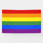 LGBTQ Pride Vlag Regenboog Strepen Spandoek (Horizontaal)