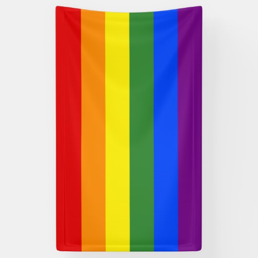 LGBTQ Pride Vlag Regenboog Strepen Spandoek (Verticaal)