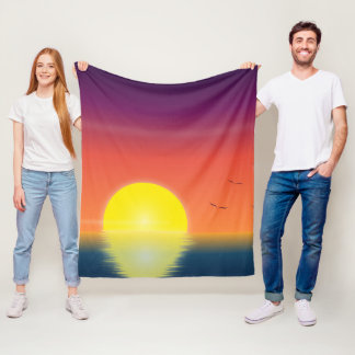 LGBTQ Pride-vlag Zonsondergang Fleece Deken