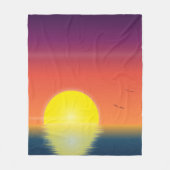 LGBTQ Pride-vlag Zonsondergang Fleece Deken (Voorkant)