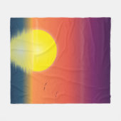 LGBTQ Pride-vlag Zonsondergang Fleece Deken (Voorkant (Horizontaal))