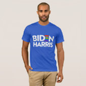 LGBTQ Pride voor Biden Harris T-shirt (Voorkant volledig)