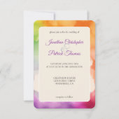 LGBTQ Pride Wedding Love is liefde regenboog Kaart (Voorkant)