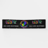 LGBTQ+ Pro-Life-banner Spandoek (Horizontaal)